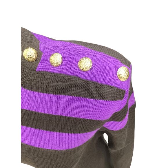 VTG St. John Sportswear Women’s Dress Size S 2 Tone Fine Knit Long Sleeve - Picture 5 of 6